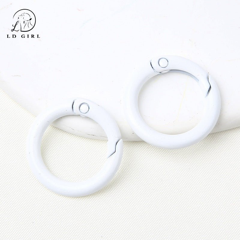 A25mm Color Painted Round Spring Buckle