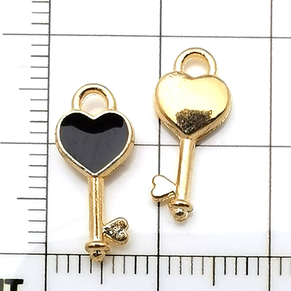 NO.21 Mixed 20 black charm metal, alloy