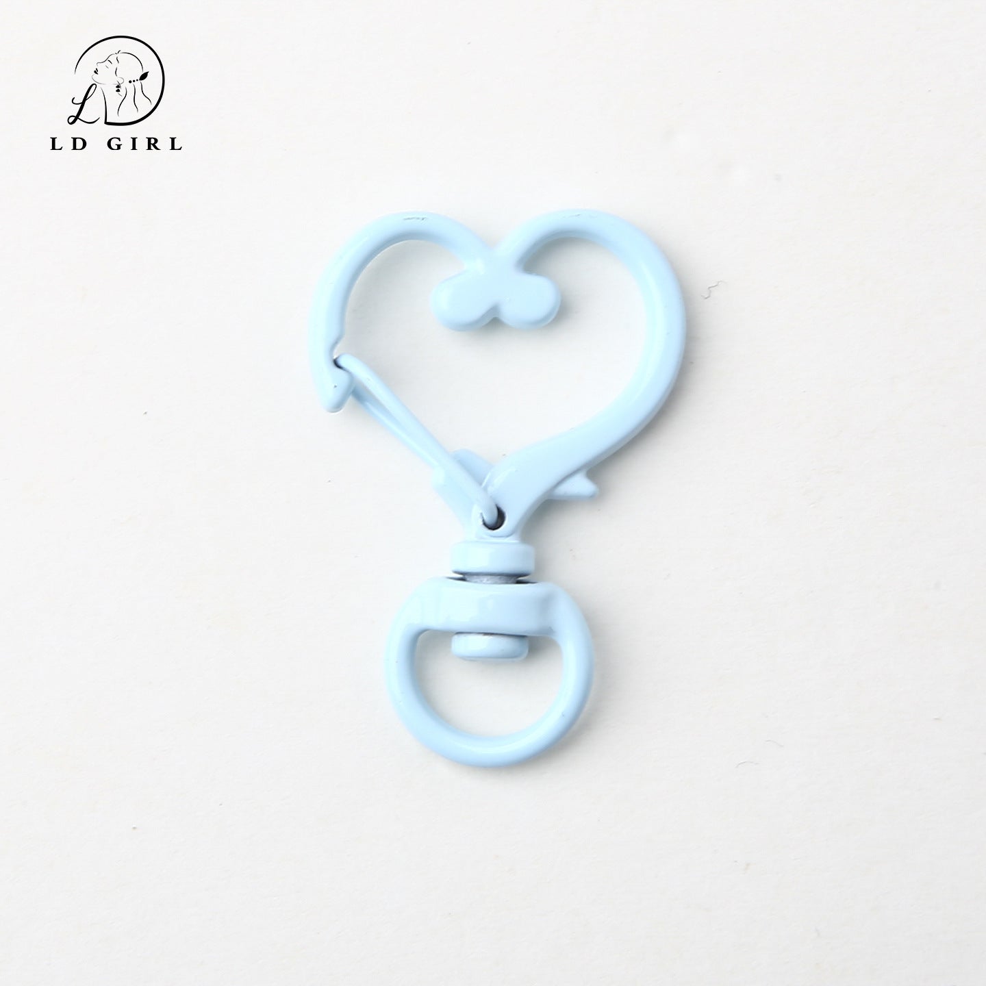 A love spring key heart ring, DIY pendant