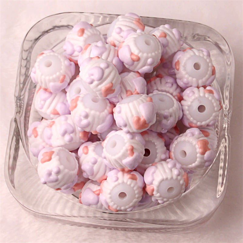 No.2 Hand-painted beads/bead pens/DIY mobile phone chain/car hanging/bag hanging/