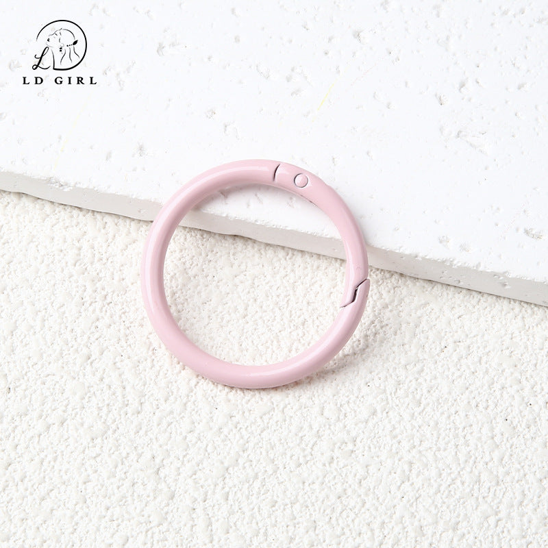 A40mm round spring buckle, large, ring buckle, bag buckle, ring metal, DIY jewelry accessories bag hanging