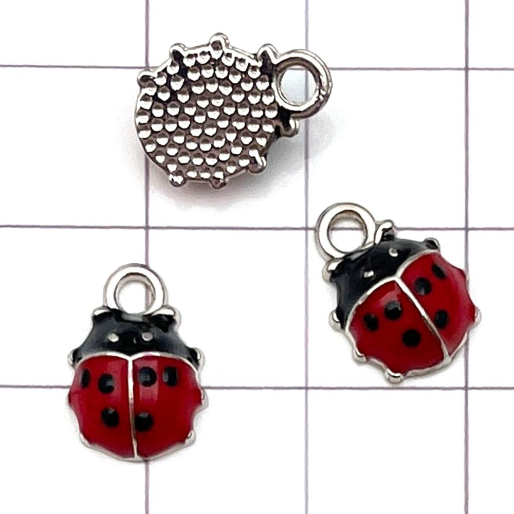 NO.8 Mixed 20  ladybug metal, alloy