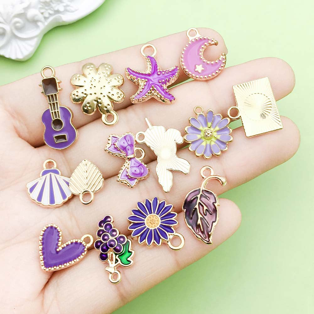 NO.4-1  Mixed 20 purple jewelry accessories