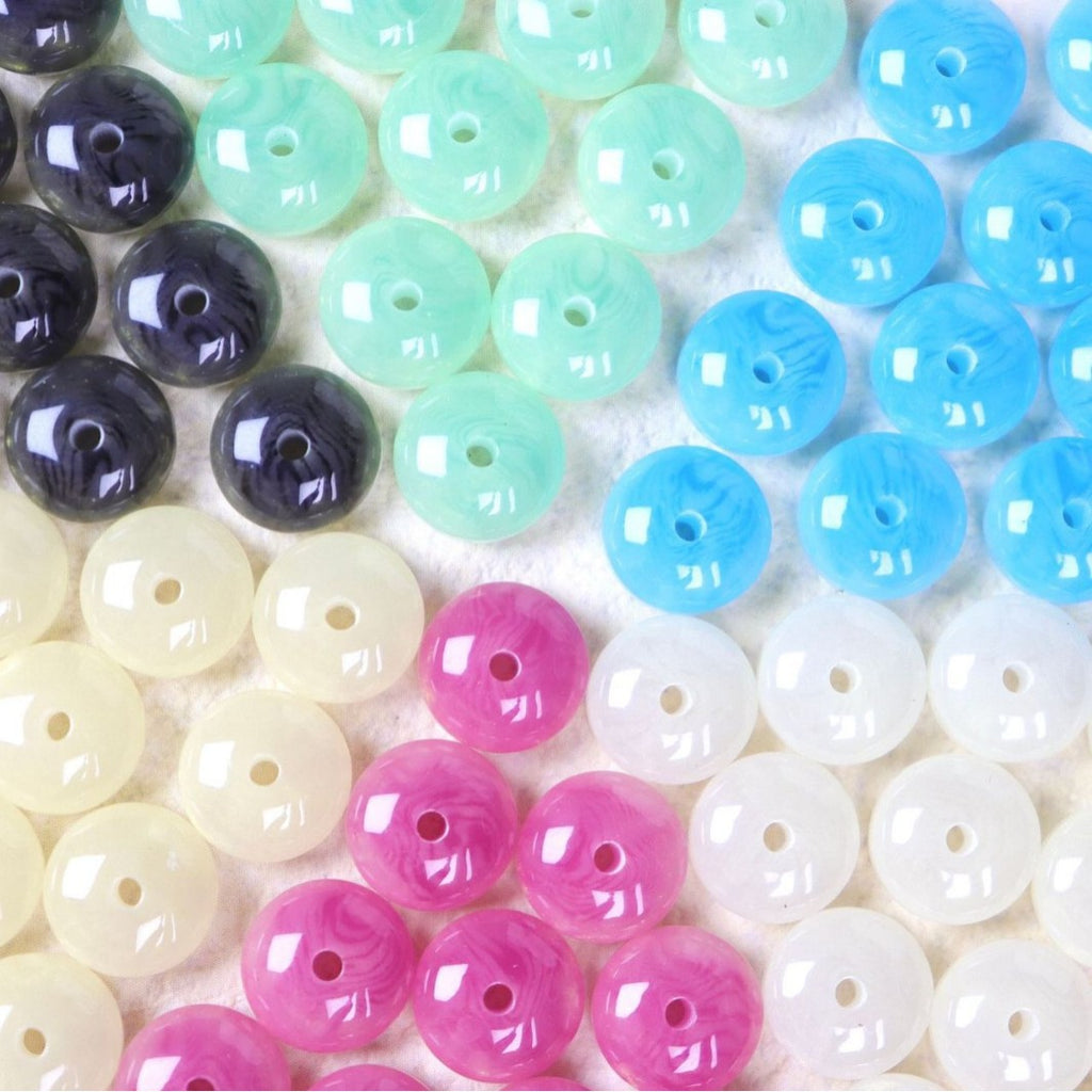 NO.2 Glow-in-the-dark Resin Beads C 鎏金彩虹算盘珠