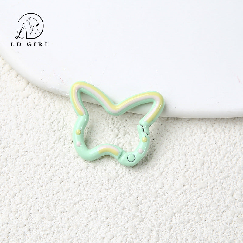 A butterfly spring buckle, DIY buckle, jewelry accessories