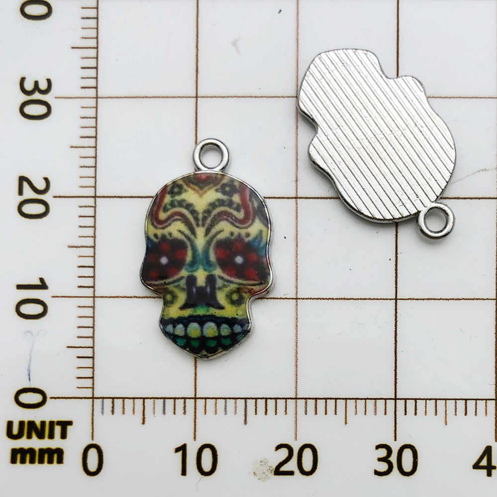 NO.19 printed skull