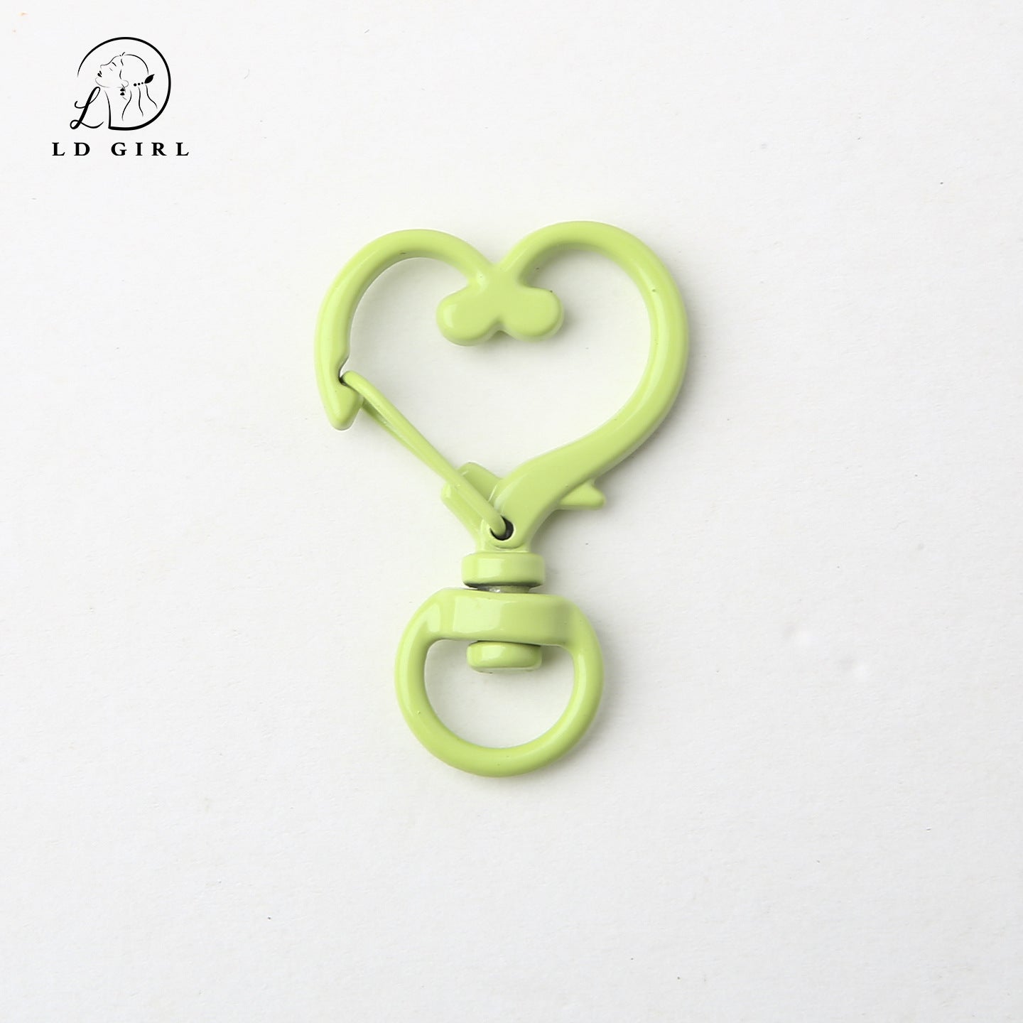 A love spring key heart ring, DIY pendant