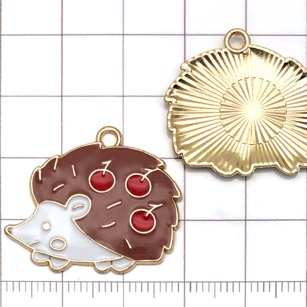 NO.23-4  gold plated enamel charm metal alloy