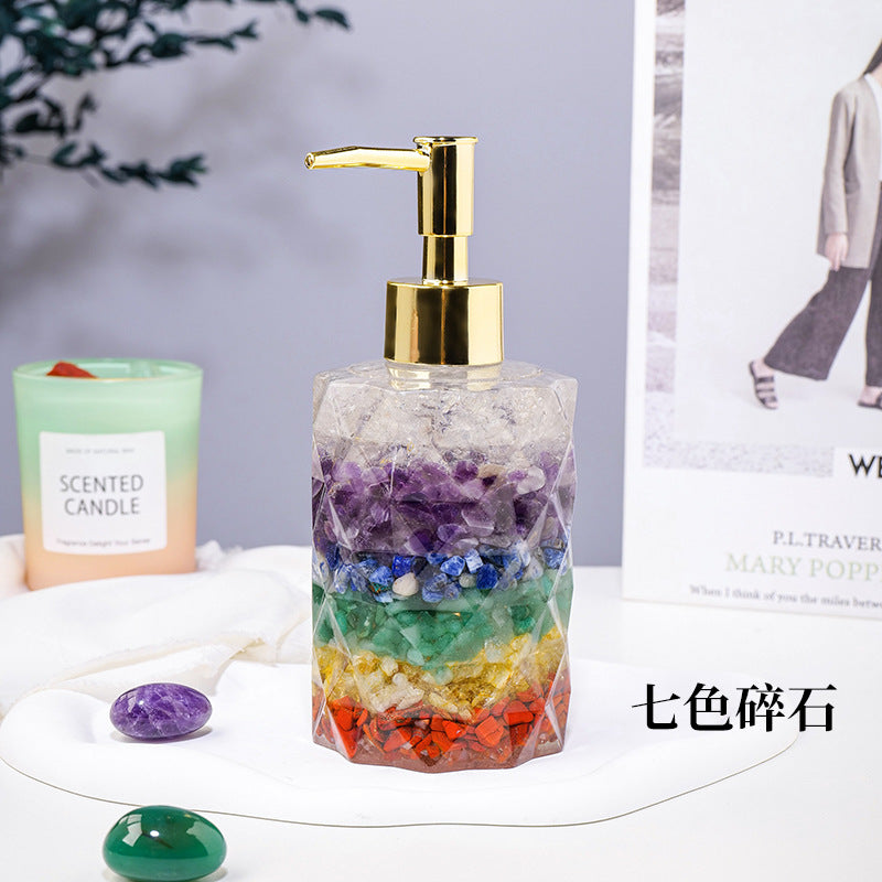 6-Types/Color ,Natural crystal empty bottle