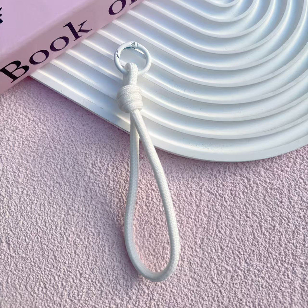 B5 short monochrome knotted mobile phone lanyard/hand-woven/wrist rope/water cup anti-lost rope/