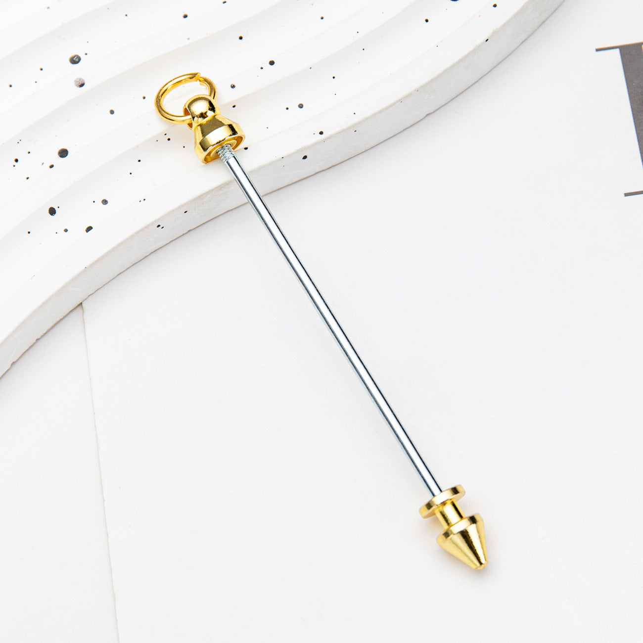 5-Color DIY creative bullet, willow nail, double head screw removable, DIY beaded keychain pendant, willow nail metal nail