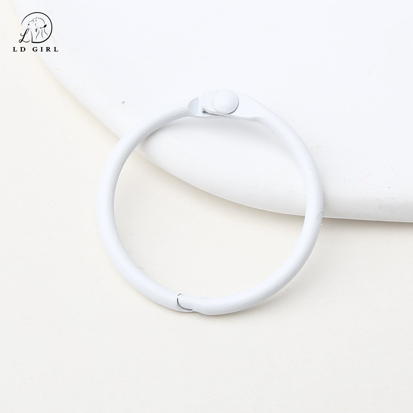 A paint, book ring, movable card ring, desk calendar loose-leaf line buckle, binding ring buckle d, iy alloy accessories, book ring, keychain