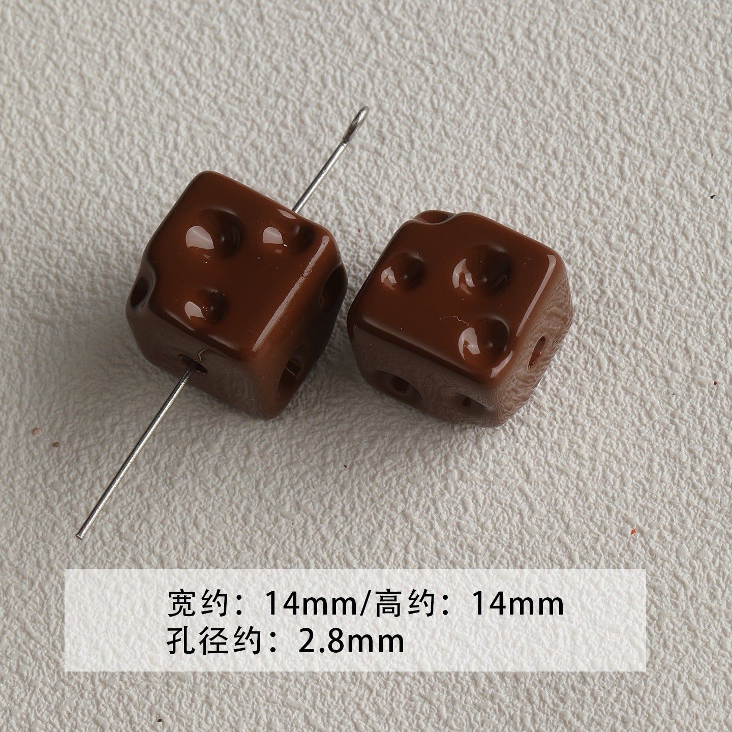 Red coffee color/acrylic paint beads/DIY accessories materials