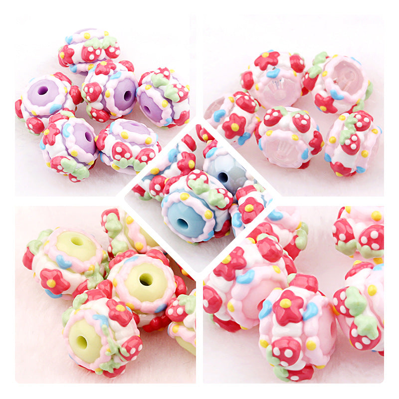 NO.13 Strawberry beads DIY handmade loose beads