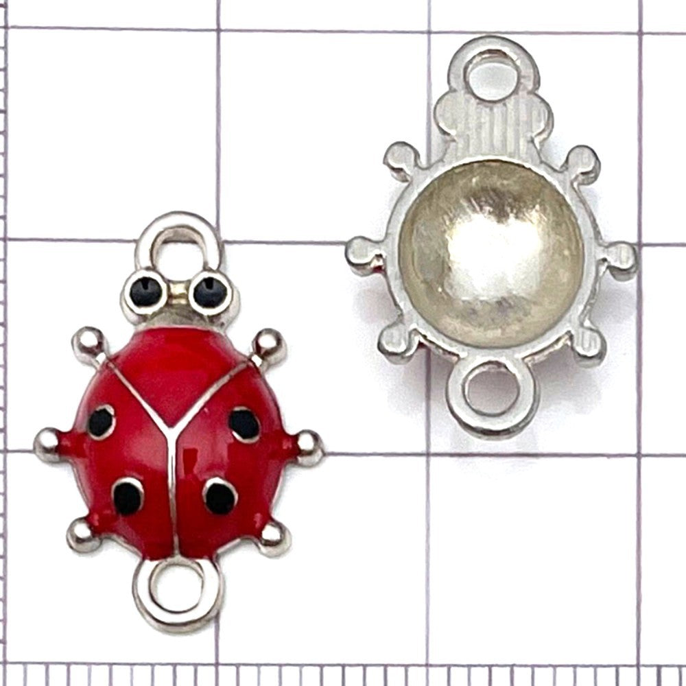 NO.8 Mixed 20  ladybug metal, alloy