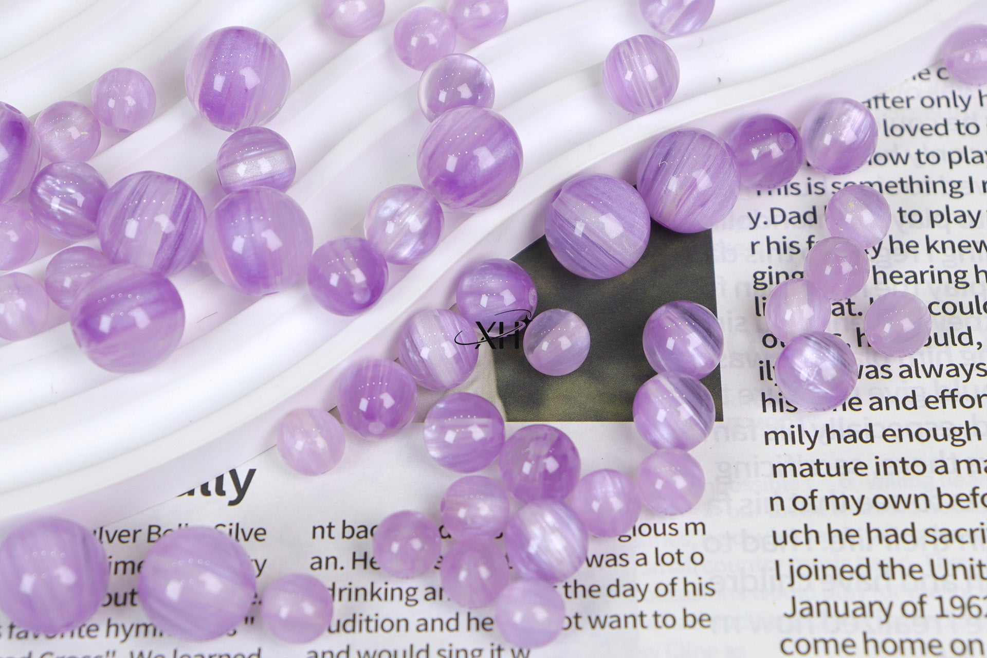 NO.16 Dreamy Moonlight  Resin Beads 白月光（鎏银）