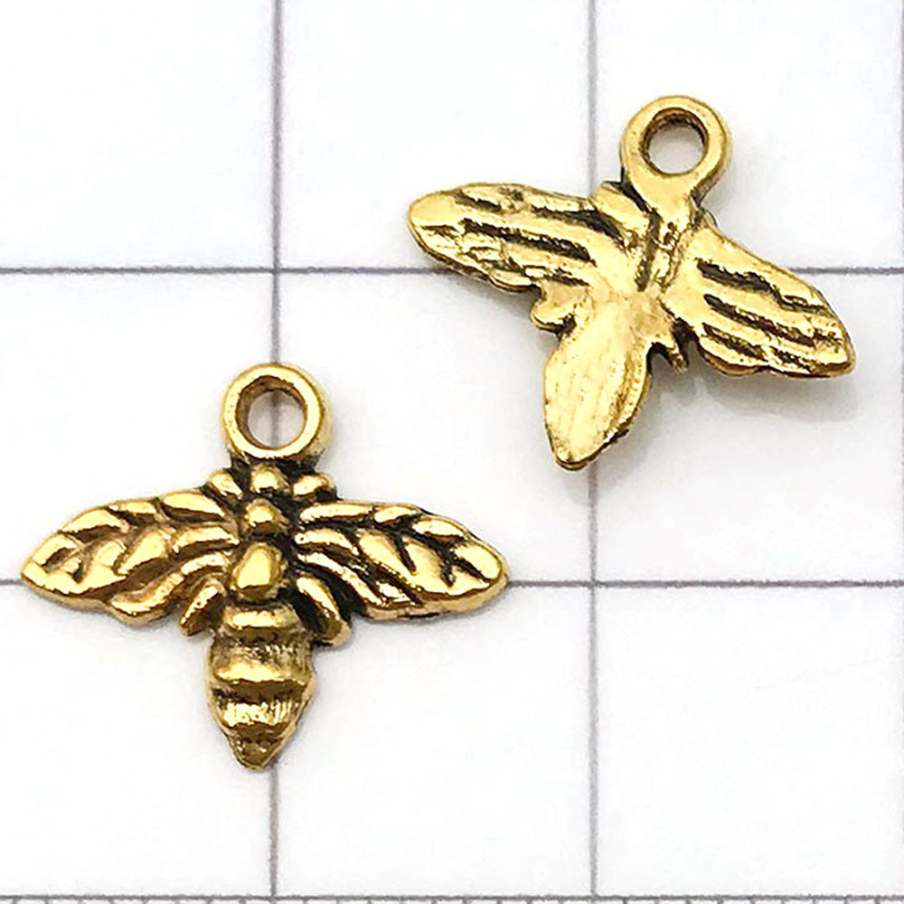 NO.23-3 Alloy bee series gold plated enamel charm