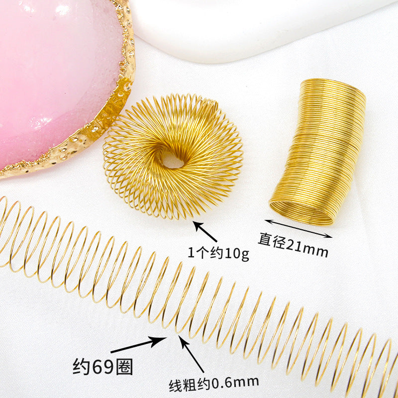 A set of 5, DIY ring, memory wire