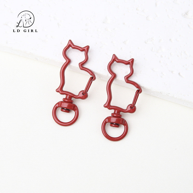 A Cat special-shaped buckle, spring buckle, dog buckle