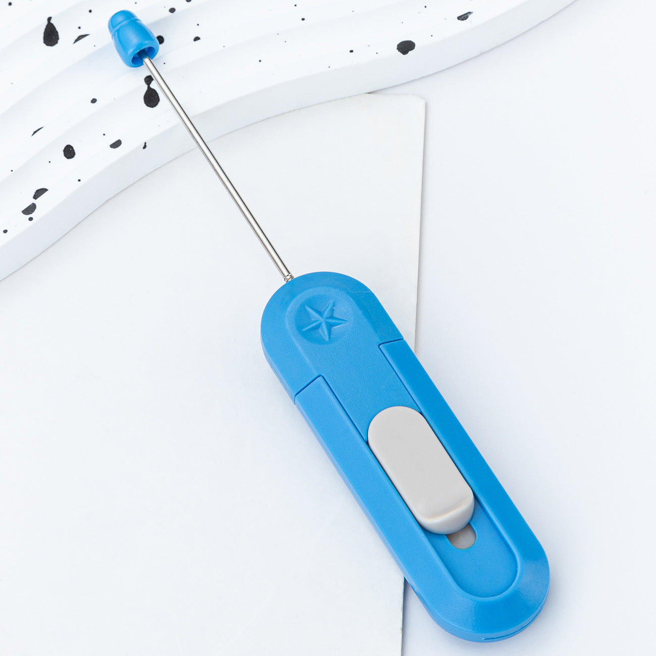 DIY beaded courier knife, portable unpacking artifact, unpacking courier, paper cutting, knife, unpacking knife, office home art knife