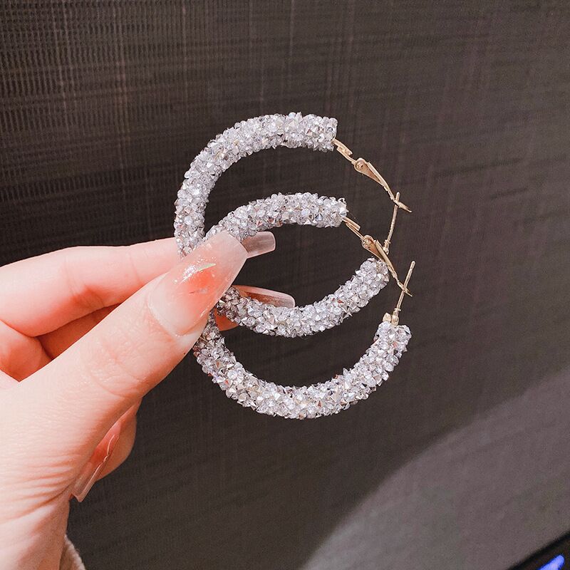 E14,925 Silver Needle Earrings B