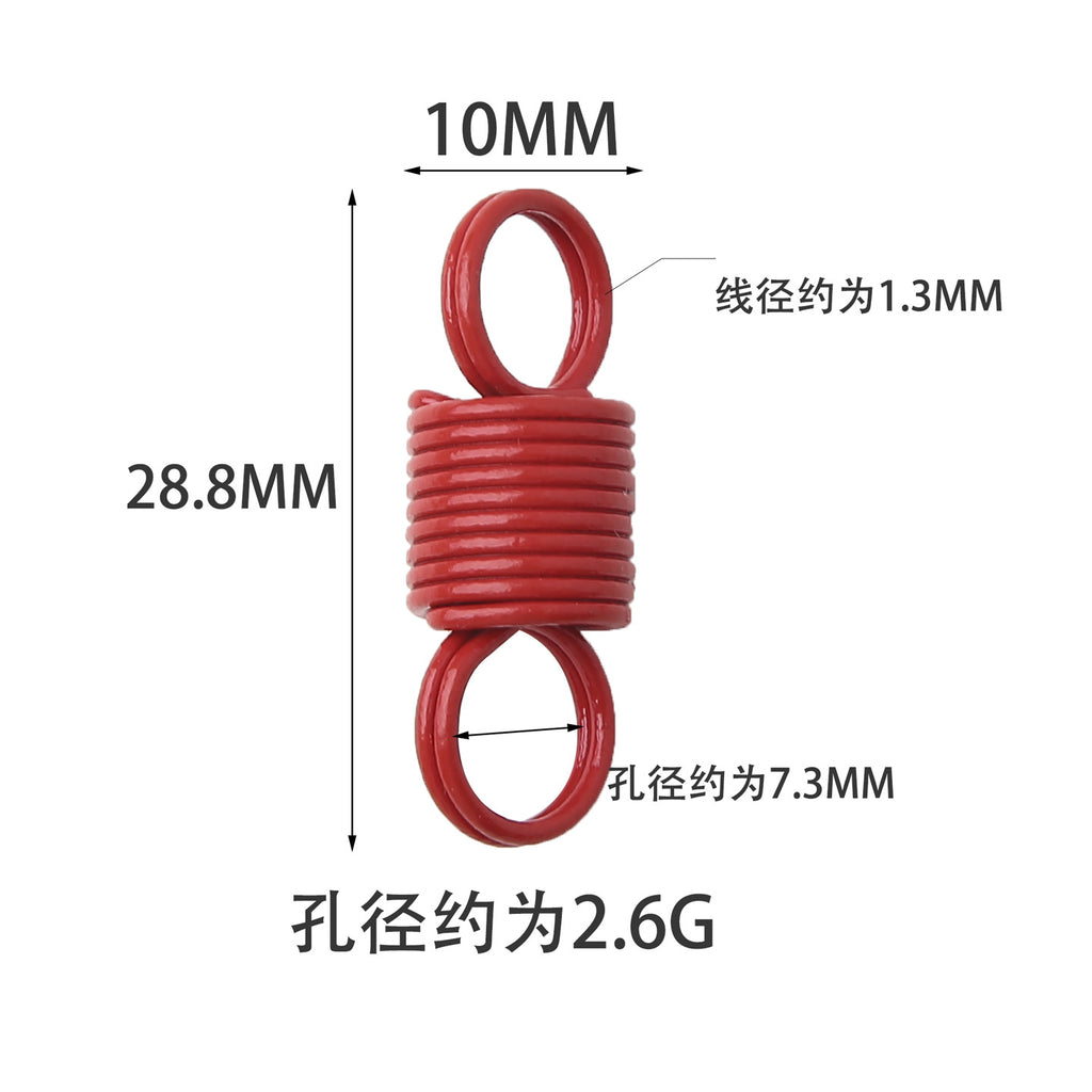 A tension spring connecting buckle, tension spring buckle, keychain pendant, spiral tension spring DIY jewelry accessories