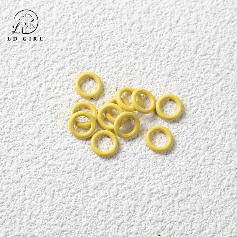 A Non-openable, paint DIY closed ring, connecting ring, accessories