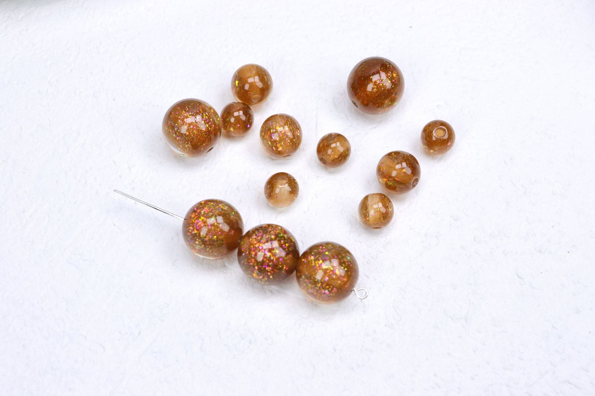 NO.10 Honey-core Opal Resin Beads 欧泊溏心