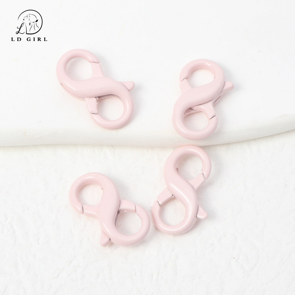 A MOQ5PCS 8-character buckle, spring buckle, double ring buckle, accessories DIY connection buckle