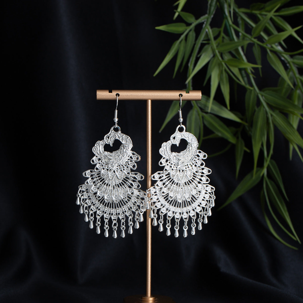 E6,Miao silver earrings