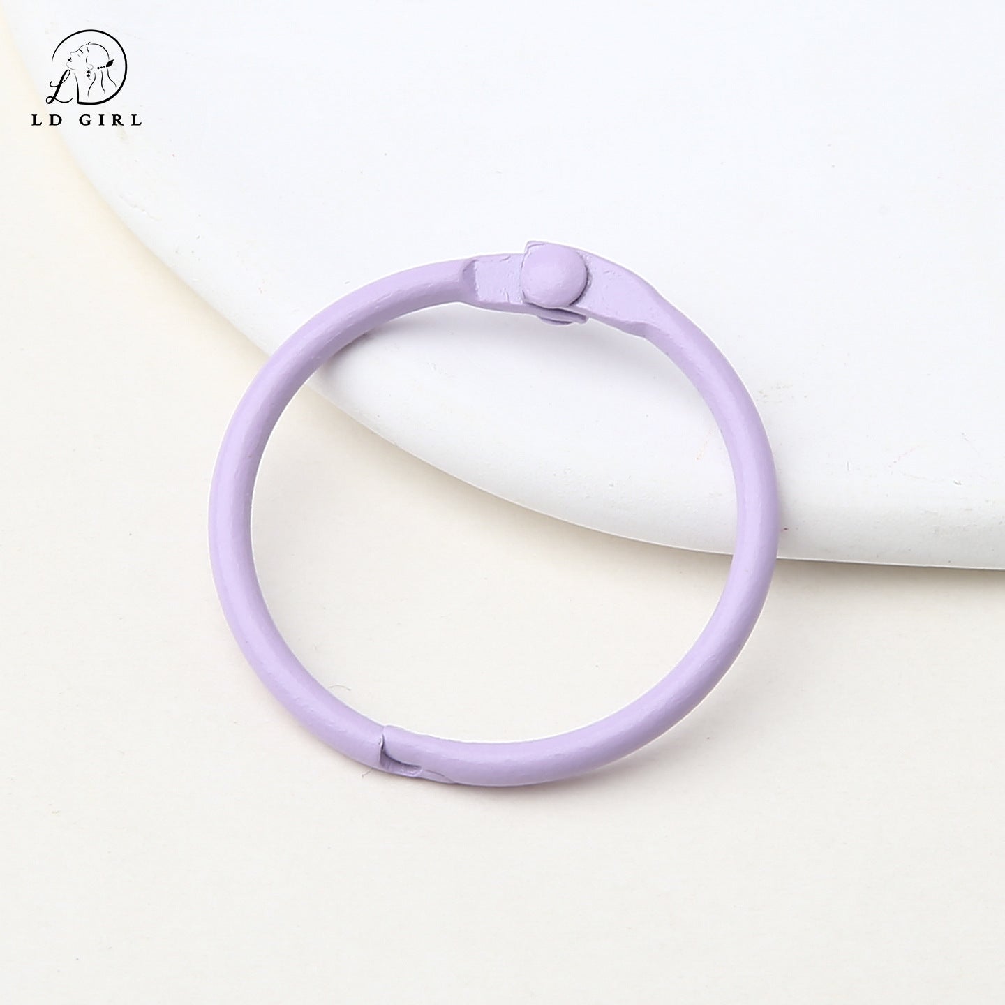 A paint, book ring, movable card ring, desk calendar loose-leaf line buckle, binding ring buckle d, iy alloy accessories, book ring, keychain