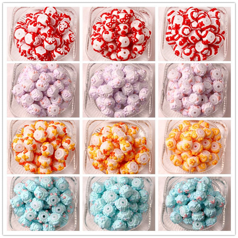 No.2 Hand-painted beads/bead pens/DIY mobile phone chain/car hanging/bag hanging/