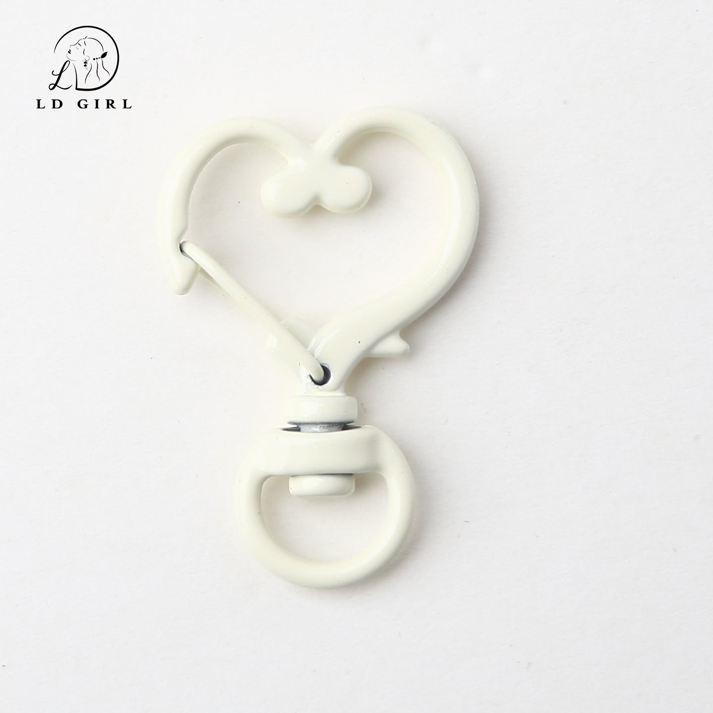 A love spring key heart ring, DIY pendant