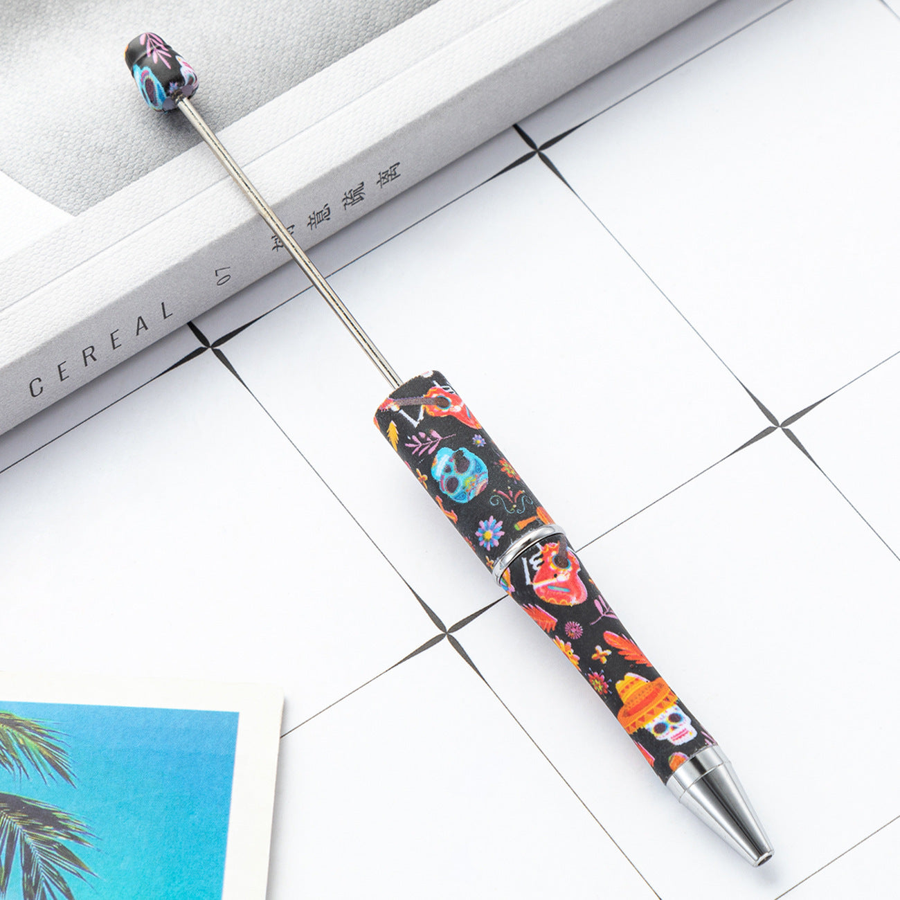 139-Color!! Printed , new bead pen, handmade DIY pen