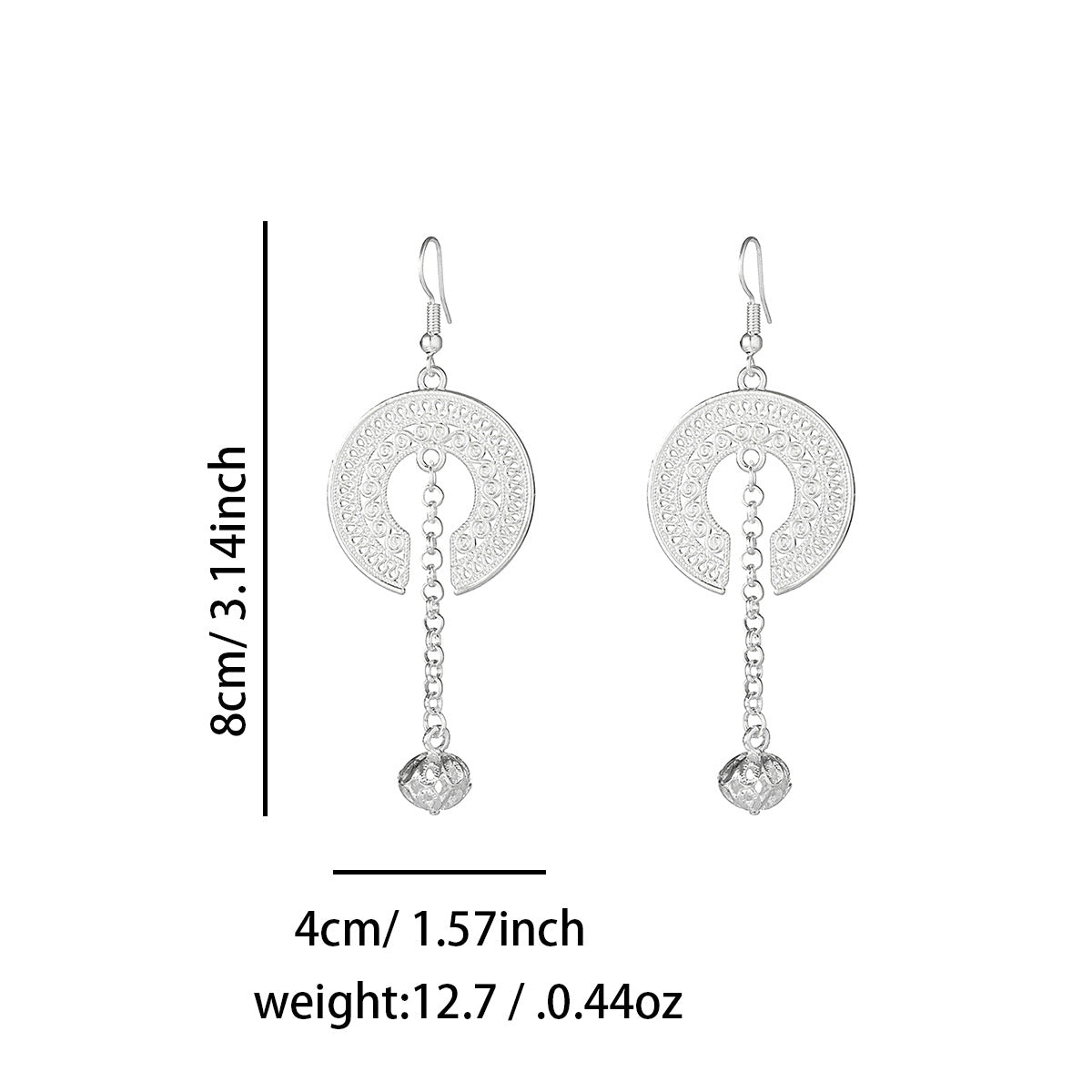E6,Miao silver earrings