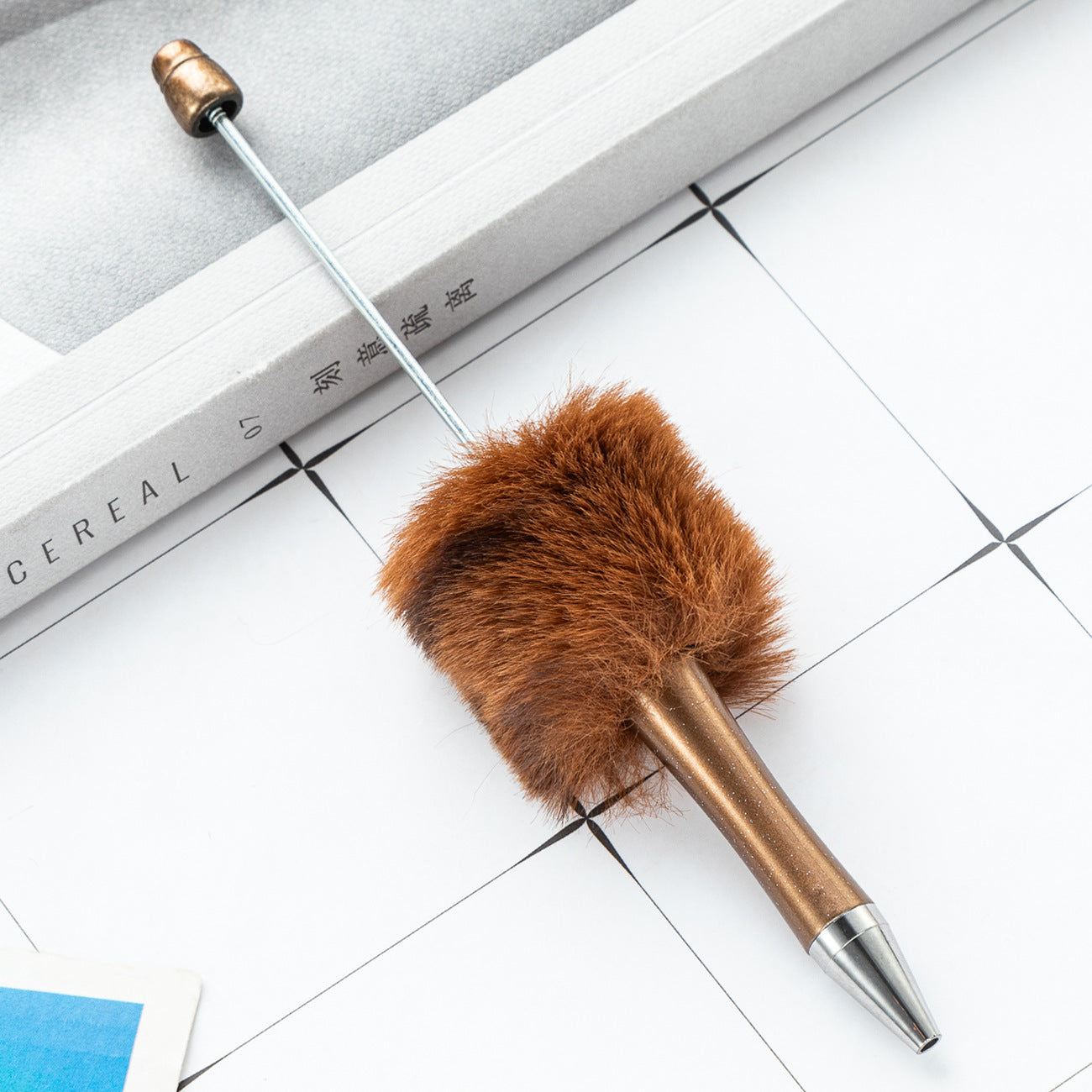 28-colour new cartoon pom-pom bead pen