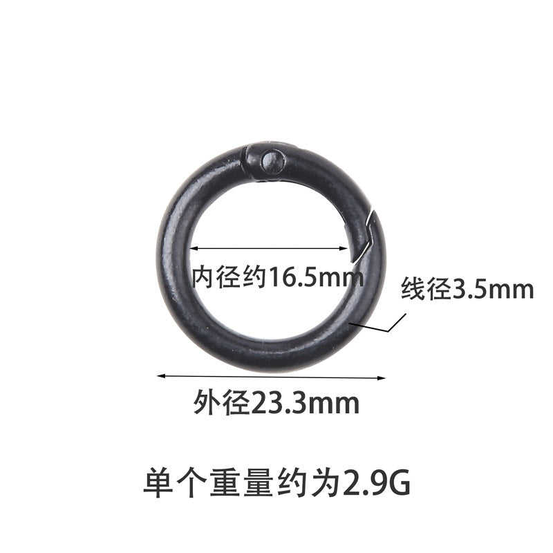 A25mm Color Painted Round Spring Buckle