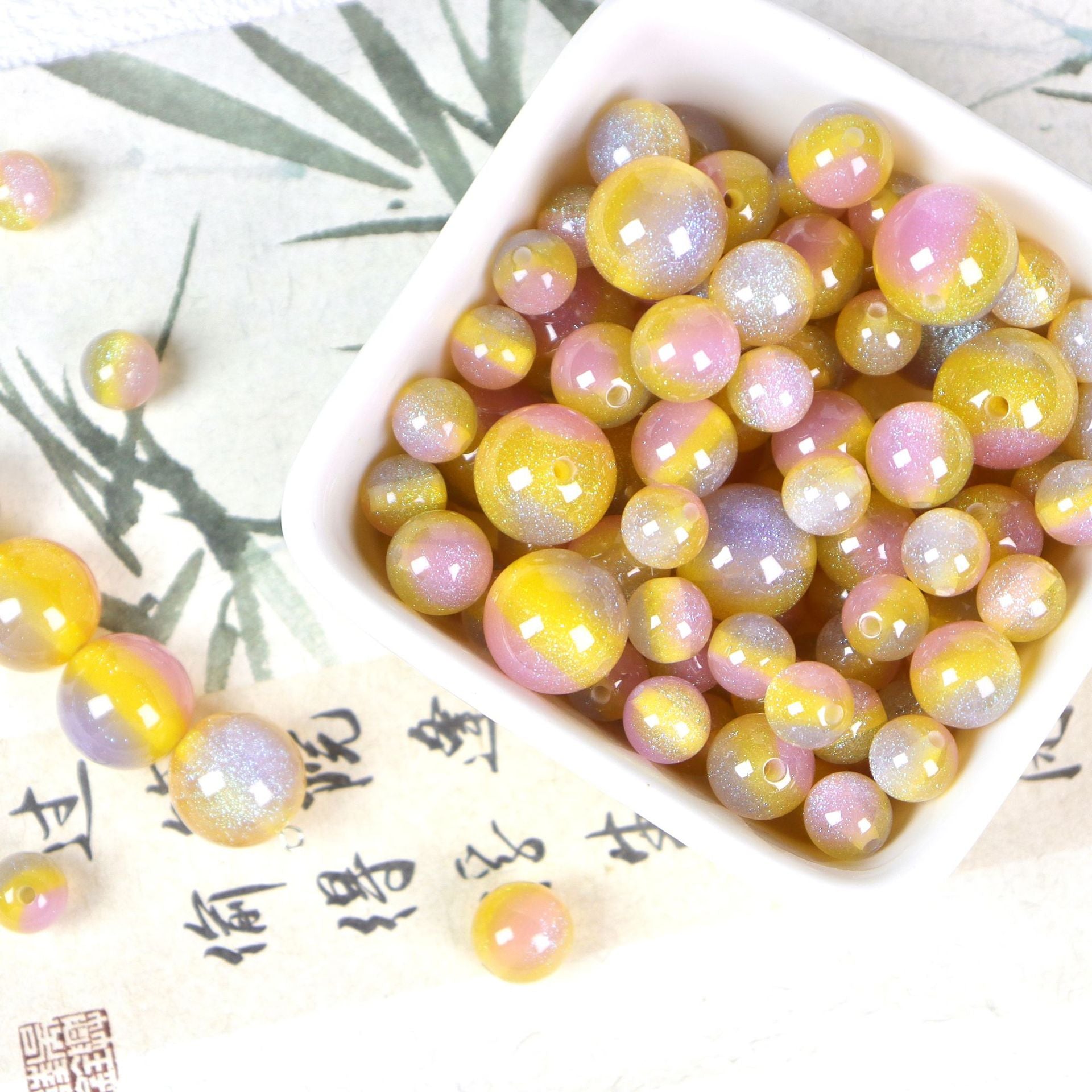 NO.21 Rainbow Candy Resin Beads 彩虹糖