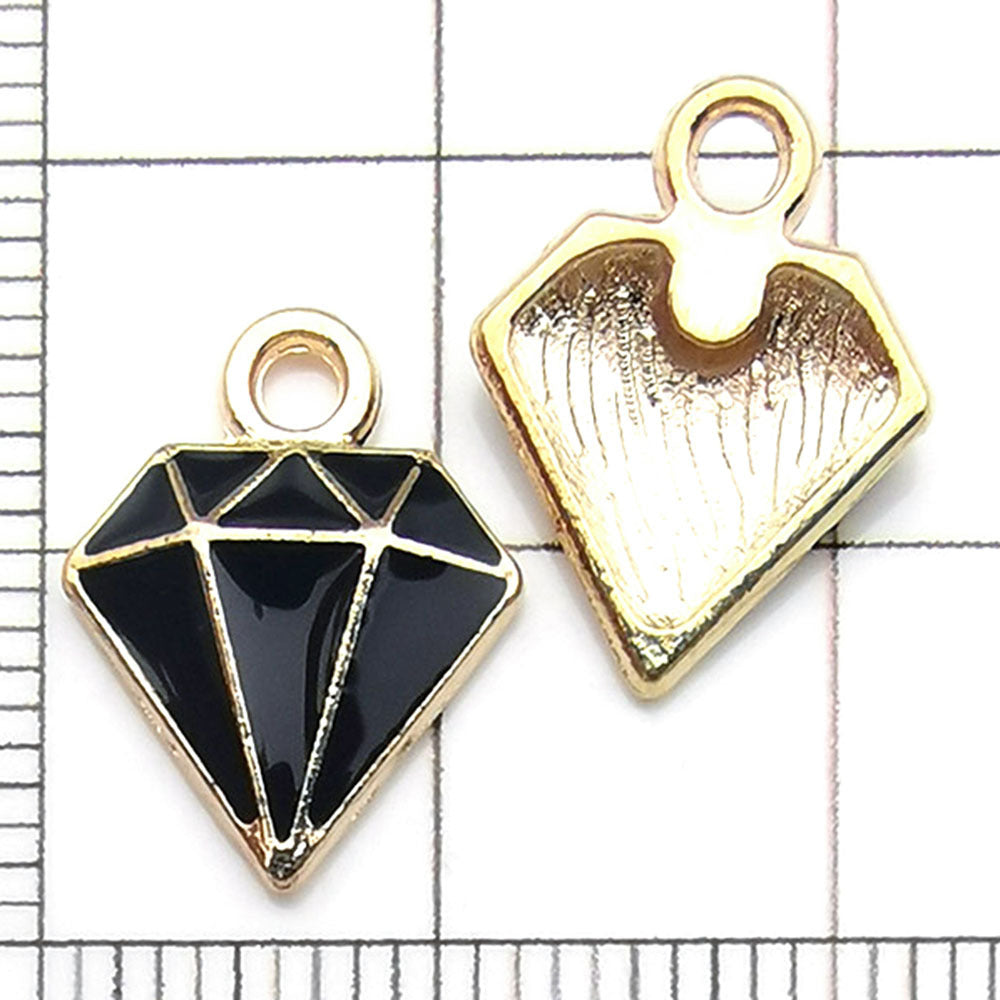 NO.21 Mixed 20 black charm metal, alloy