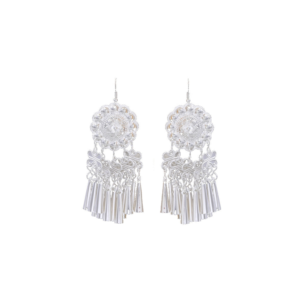 E6,Miao silver earrings