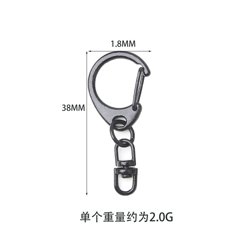 AD buckle belt, 8 buckle, DIY jewelry accessories, spring ring,