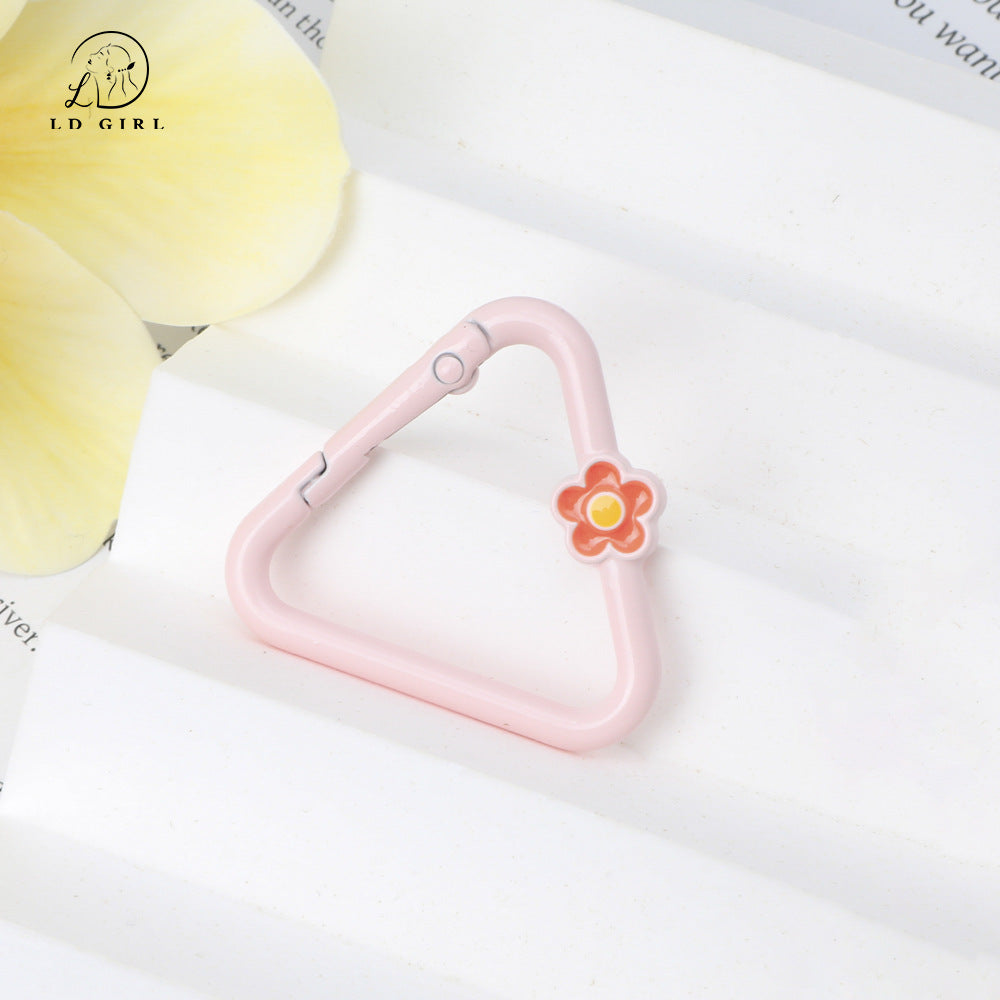 A Triangle Flower Portable Keychain, Accessories