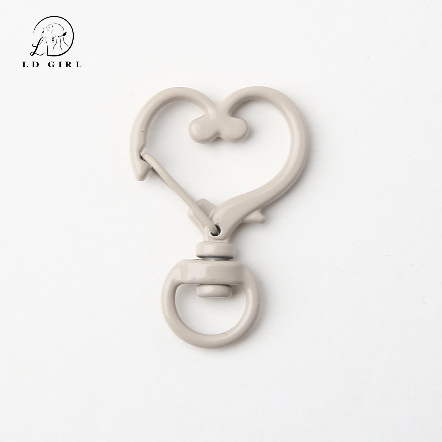 A love spring key heart ring, DIY pendant