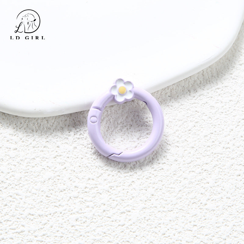 A small flower spring buckle, DIY jewelry accessories