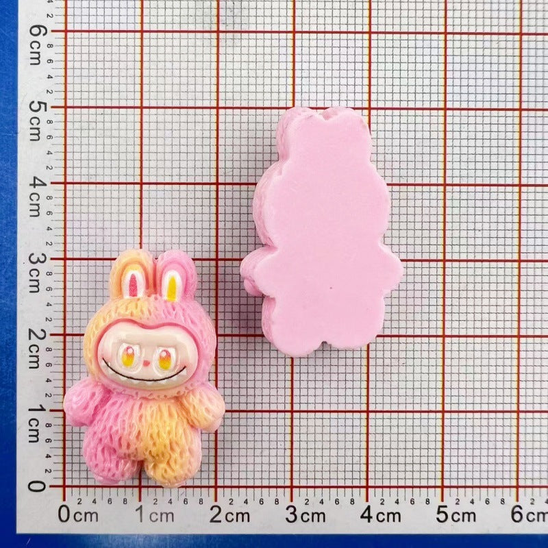 Abubu1 Cute cartoon DIY accessories/cream glue handmade/keychain pendant mobile phone case patch