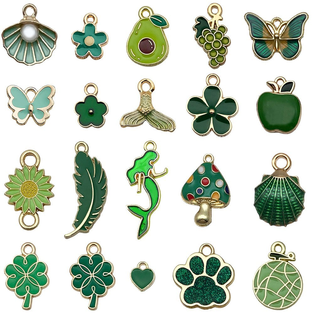 NO.15-1  green  charm metals, alloys