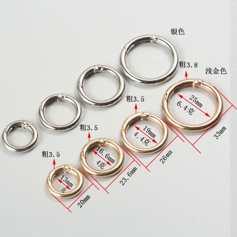 MOQ10PCS Zinc alloy spring buckle
