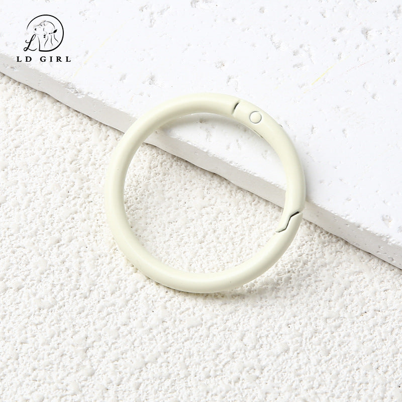 A40mm round spring buckle, large, ring buckle, bag buckle, ring metal, DIY jewelry accessories bag hanging