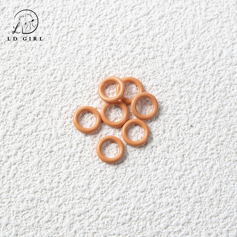 A Non-openable, paint DIY closed ring, connecting ring, accessories