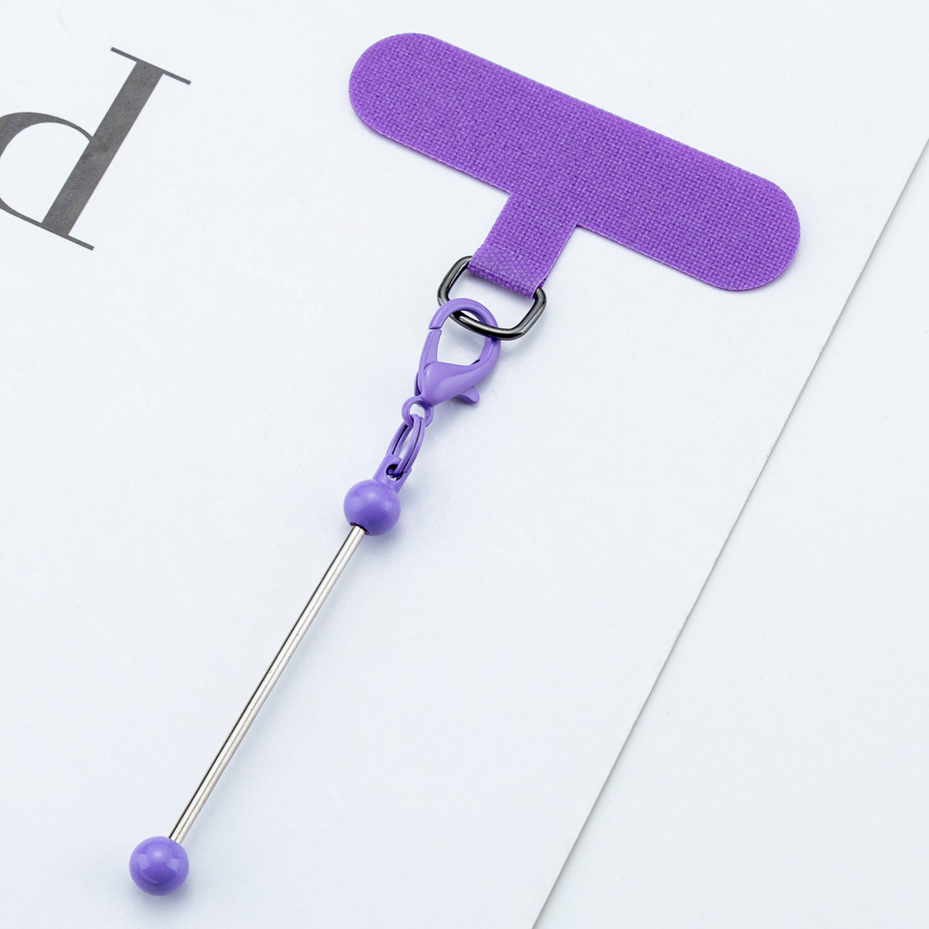 15-Color DIY beaded mobile phone clip, universal mobile phone case clip, transparent color fixing patch, anti-loss strong gasket